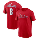 Nick Castellanos Philadelphia Phillies Nike Name & Number T-Shirt - Red T-shirts