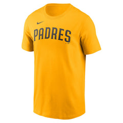 Fernando Tatis Jr. San Diego Padres Nike Name & Number T-Shirt - Gold T-shirts