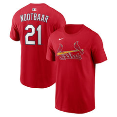 Lars Nootbaar St. Louis Cardinals Nike Home Name & Number T-Shirt - Red T-shirts
