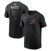 Ketel Marte Arizona Diamondbacks Nike Name & Number T-Shirt - Black T-shirts