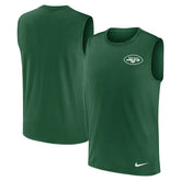 New York Jets Large Logo Lightweight Dri-FIT Muscle Tank Top Green