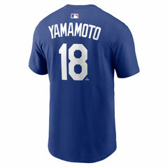Yoshinobu Yamamoto Los Angeles Dodgers Nike Home Name & Number T-Shirt - Royal T-shirts