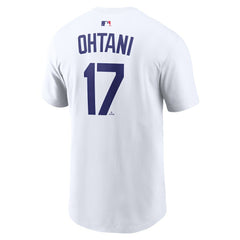Shohei Ohtani Los Angeles Dodgers Nike Name & Number T-Shirt - White T-shirts