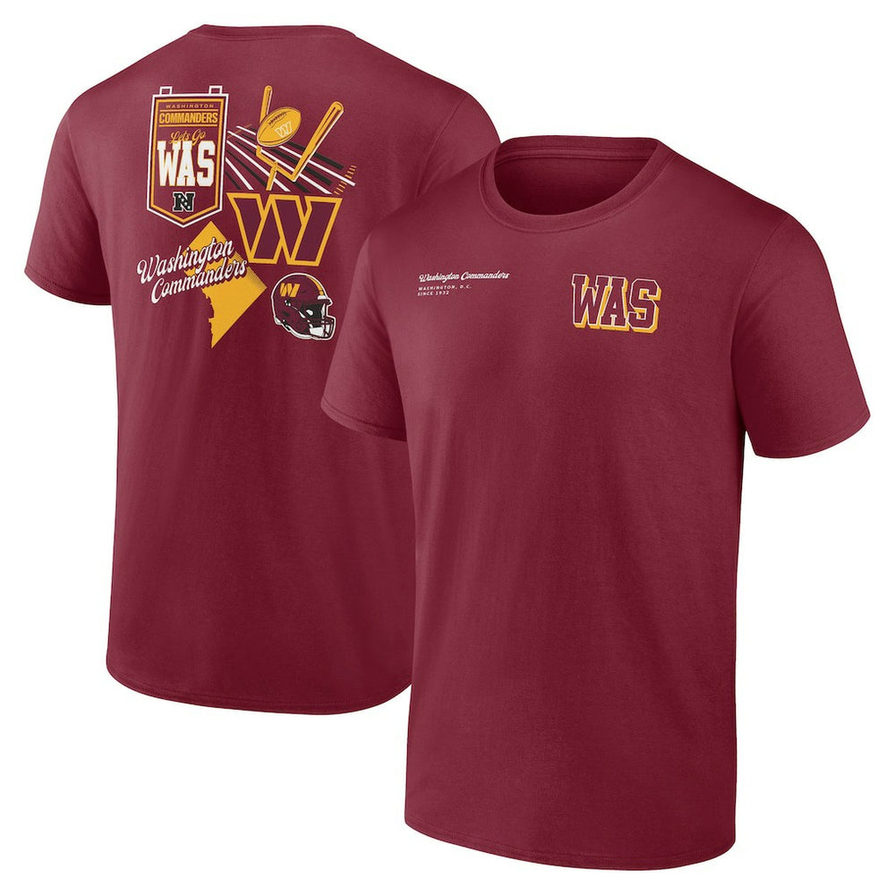 Washington Commanders Split Zone T-Shirt Burgundy