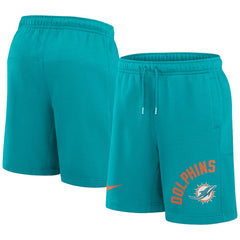 Miami Dolphins Arched Kicker Shorts Aqua