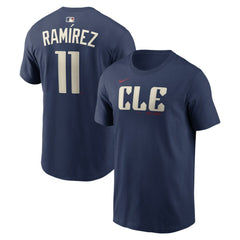 José Ramírez Cleveland Guardians Nike City Connect Name & Number T-Shirt - Navy T-shirts