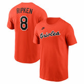 Cal Ripken Jr. Baltimore Orioles Nike Cooperstown Collection Name & Number T-Shirt - Orange T-shirts