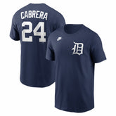 Miguel Cabrera Detroit Tigers Nike Cooperstown Collection Name & Number T-Shirt - Navy T-shirts