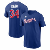 Nolan Ryan Texas Rangers Nike Cooperstown Collection Name & Number T-Shirt - Royal T-shirts