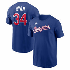 Nolan Ryan Texas Rangers Nike Cooperstown Collection Name & Number T-Shirt - Royal T-shirts