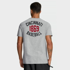 Cincinnati Reds Nike Cooperstown 2-Hit T-Shirt - Heather Gray T-shirts
