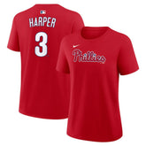 Bryce Harper Philadelphia Phillies Nike Women's Name & Number T-Shirt - Red T-shirts