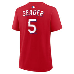 Corey Seager Texas Rangers Nike Women's Name & Number T-Shirt - Red T-shirts