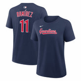 José Ramírez Cleveland Guardians Nike Women's Name & Number T-Shirt - Navy T-shirts