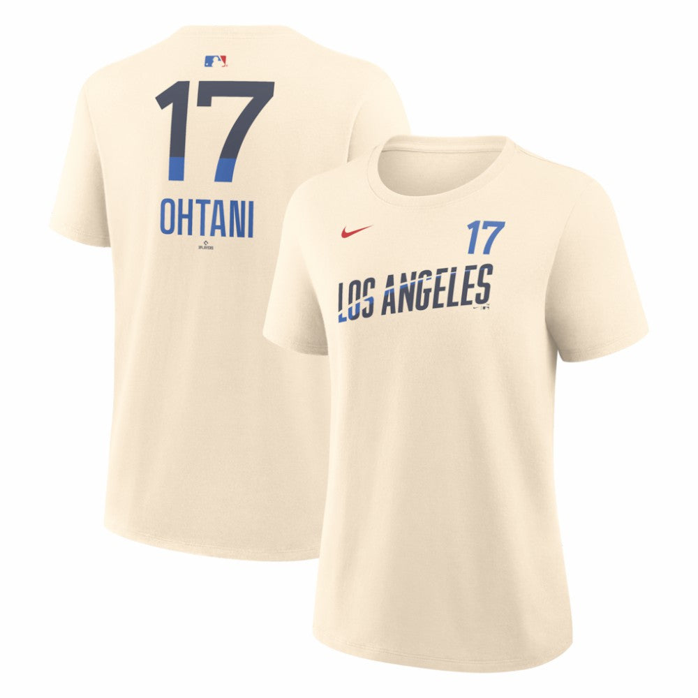 Shohei Ohtani Los Angeles Dodgers Nike Women's City Connect Name & Number T-Shirt - Natural T-shirts