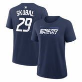 Tarik Skubal Detroit Tigers Nike Women's City Connect Name & Number T-Shirt - Navy T-shirts