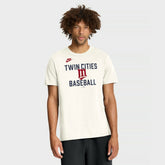 Minnesota Twins Nike Cooperstown Collection ‘70s Inspired T-Shirt - Cream T-shirts