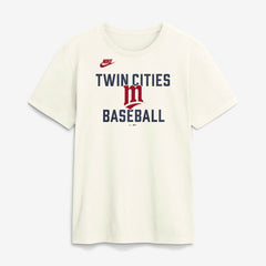Minnesota Twins Nike Cooperstown Collection ‘70s Inspired T-Shirt - Cream T-shirts