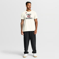 Cincinnati Reds Nike Cooperstown Collection ‘70s Inspired T-Shirt - Cream T-shirts