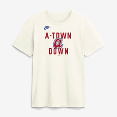Atlanta Braves Nike Cooperstown Collection ‘70s Inspired T-Shirt - Cream T-shirts