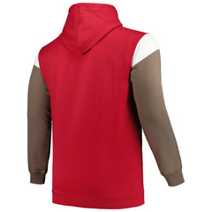 Tampa Bay Buccaneers Profile Big & Tall Trench Battle Pullover Hoodie Red