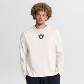 Las Vegas Raiders Oversized Type Play Long Sleeve T-Shirt Gray