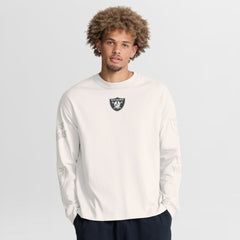 Las Vegas Raiders Oversized Type Play Long Sleeve T-Shirt Gray