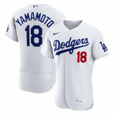 MLB Yoshinobu Yamamoto Los Angeles Dodgers Nike Home Authentic Jersey - White