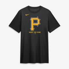 Pittsburgh Pirates Nike Tri-Blend Logo T-Shirt - Black T-shirts