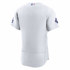 MLB Los Angeles Dodgers Nike Home Sponsor Patch Authentic Jersey - White