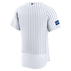 MLB New York Yankees Nike Home Sponsor Patch Authentic Jersey - White