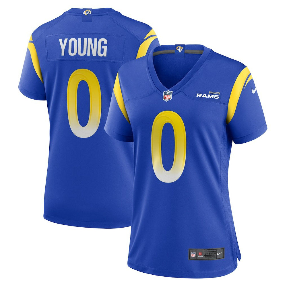 NFL Byron Young Los Angeles Rams Women's Home Game Jersey - Royal
