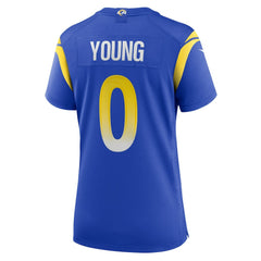 NFL Byron Young Los Angeles Rams Women's Home Game Jersey - Royal