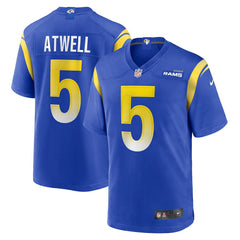 NFL Tutu Atwell Los Angeles Rams Home Game Jersey - Royal