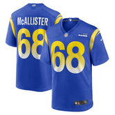 NFL Mike McAllister Los Angeles Rams Home Game Jersey - Royal