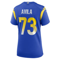 Steve Avila Los Angeles Rams Women's Home Game Jersey Royal