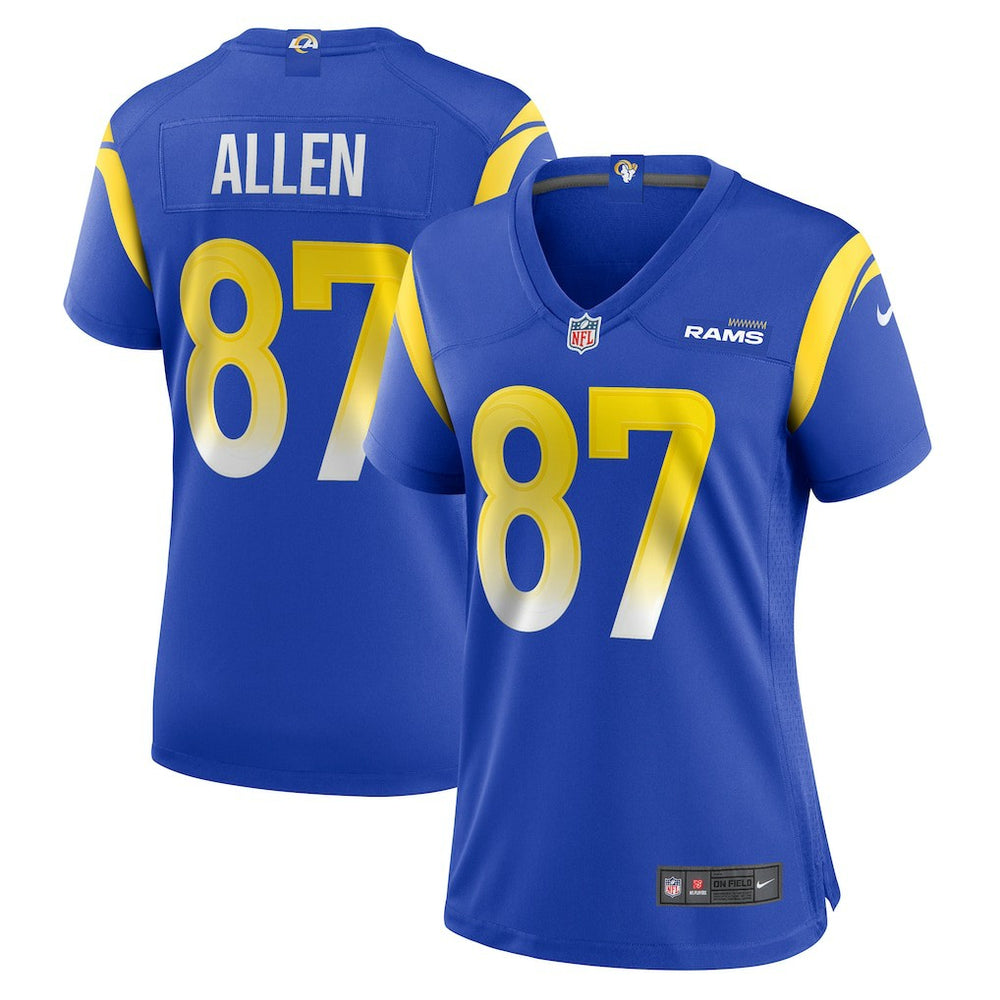 NFL Davis Allen Los Angeles Rams Women's Home Game Jersey - Royal