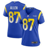 NFL Davis Allen Los Angeles Rams Women's Home Game Jersey - Royal