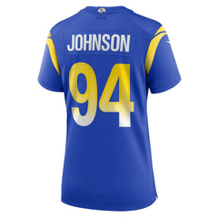NFL Desjuan Johnson Los Angeles Rams Women's Home Game Jersey - Royal