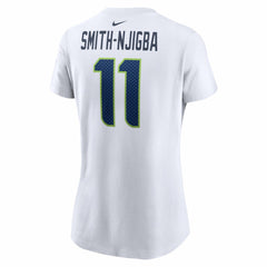 Jaxon Smith-Njigba Seattle Seahawks Women's Player Name & Number T-Shirt White