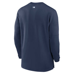 Tampa Bay Rays Nike Authentic Collection Game Time Performance Quarter-Zip Top - Navy Tops