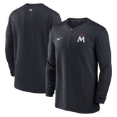 Minnesota Twins Nike Authentic Collection Game Time Performance Quarter-Zip Top - Navy Tops