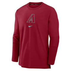 Arizona Diamondbacks Nike Authentic Collection Player Dri-FIT Lightweight Pullover - Red Pullover