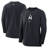 Minnesota Twins Nike Authentic Collection Player Dri-FIT Lightweight Pullover - Navy Pullover