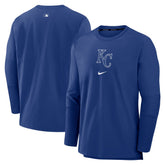 Kansas City Royals Nike Authentic Collection Player Dri-FIT Lightweight Pullover - Royal Pullover