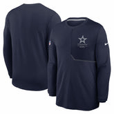 Dallas Cowboys Sideline Coach UV Dri-FIT Long Sleeve Shirt Navy