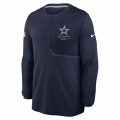 Dallas Cowboys Sideline Coach UV Dri-FIT Long Sleeve Shirt Navy
