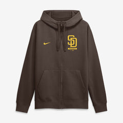 San Diego Padres Nike Primetime Lockup Full-Zip Hoodie - Brown Hoodies