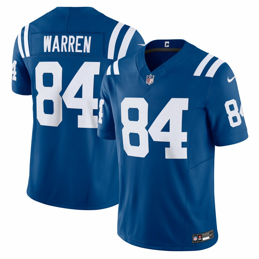 NFL Tyler Warren Indianapolis Colts Team Vapor F.U.S.E. Limited Jersey - Royal