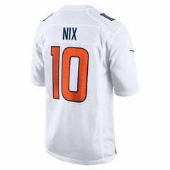 NFL Bo Nix Denver Broncos Tundra Fashion Game Jersey - White